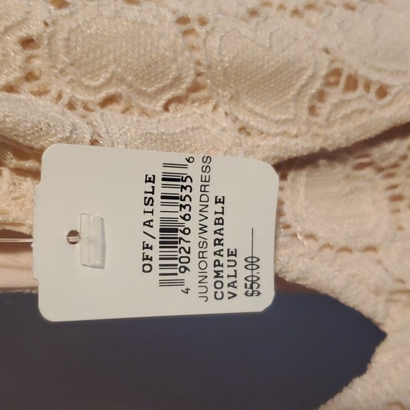 Candies Blush Pink cold shoulder peep F/B heart lace A-line cocktail dress 1X - Picture 5 of 5